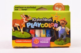 Plastilinas PLAYCOLOR x10